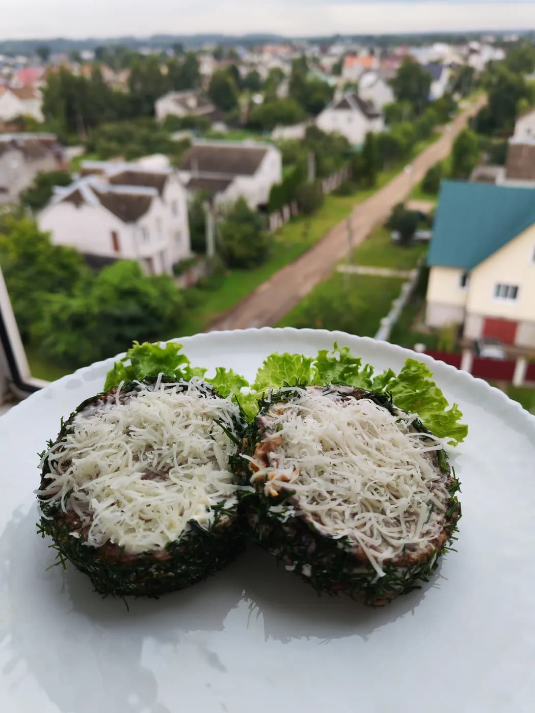 Печёночный  мини торт.